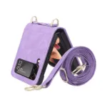 Housse de Protection Samsung Galaxy Z Flip 3 5G F711 avec Lanière Violet
