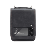 Housse de Protection Samsung Galaxy Z Flip 4 5G F721 avec Lanière Noir – Image 3