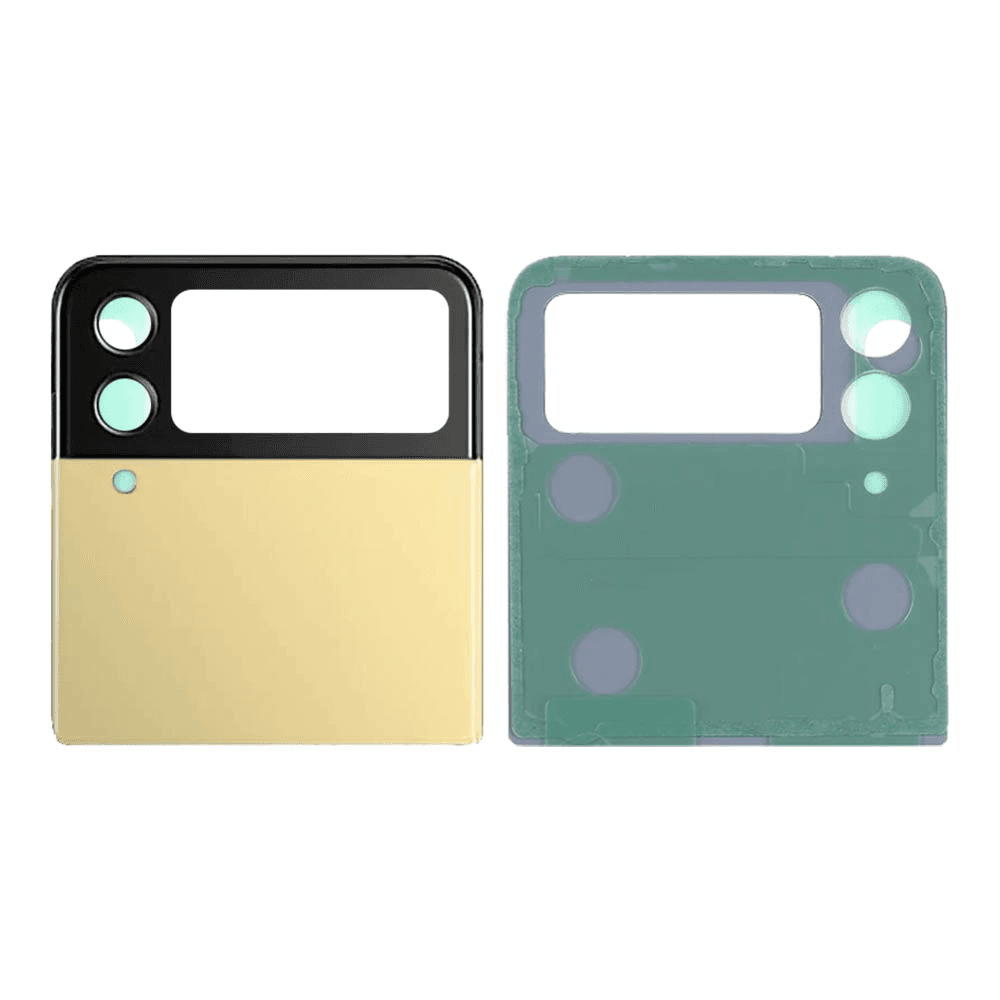 img_4481 Cache Arrière Premium Samsung Galaxy Z Flip 4 5G F721 (Supérieur) Jaune – Image 1
