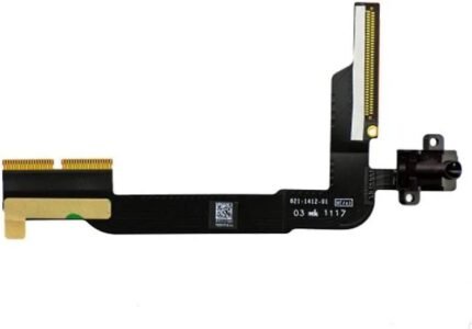 Nappe jack  casque Câble flexible Compatible avec iPad 3 (A141 Noir (A1416, A1430, A1403)