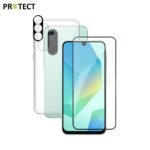 Pack de Protection Coque + Protection Lentille + Verre Trempé PROTECT pour Samsung Galaxy A26 5G A266 Transparent
