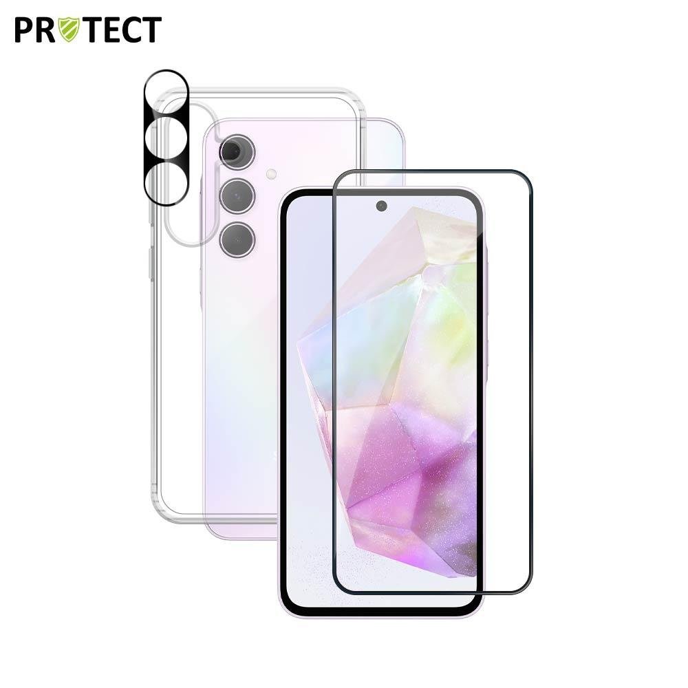 img_4744 Pack de Protection Coque + Protection Lentille + Verre Trempé PROTECT pour Samsung Galaxy A35 5G A356 Transparent – Image 1