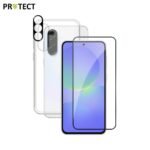 Pack de Protection Coque + Protection Lentille + Verre Trempé PROTECT pour Samsung Galaxy A36 5G A366 Transparent