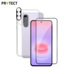 Pack de Protection Coque + Protection Lentille + Verre Trempé PROTECT pour Samsung Galaxy A37 5G A376 Transparent