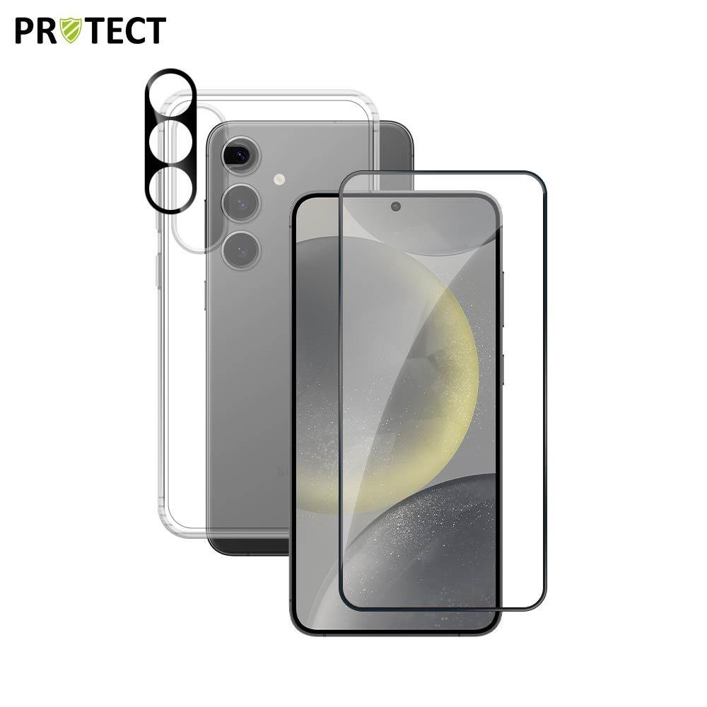 img_4768 Pack de Protection Coque + Protection Lentille + Verre Trempé PROTECT pour Samsung Galaxy S24 5G S921 Transparent – Image 1