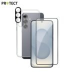 Pack de Protection Coque + Protection Lentille + Verre Trempé PROTECT pour Samsung Galaxy S25 Plus S936 Transparent