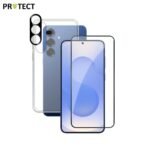 Pack de Protection Coque + Protection Lentille + Verre Trempé PROTECT pour Samsung Galaxy S25 S931 Transparent