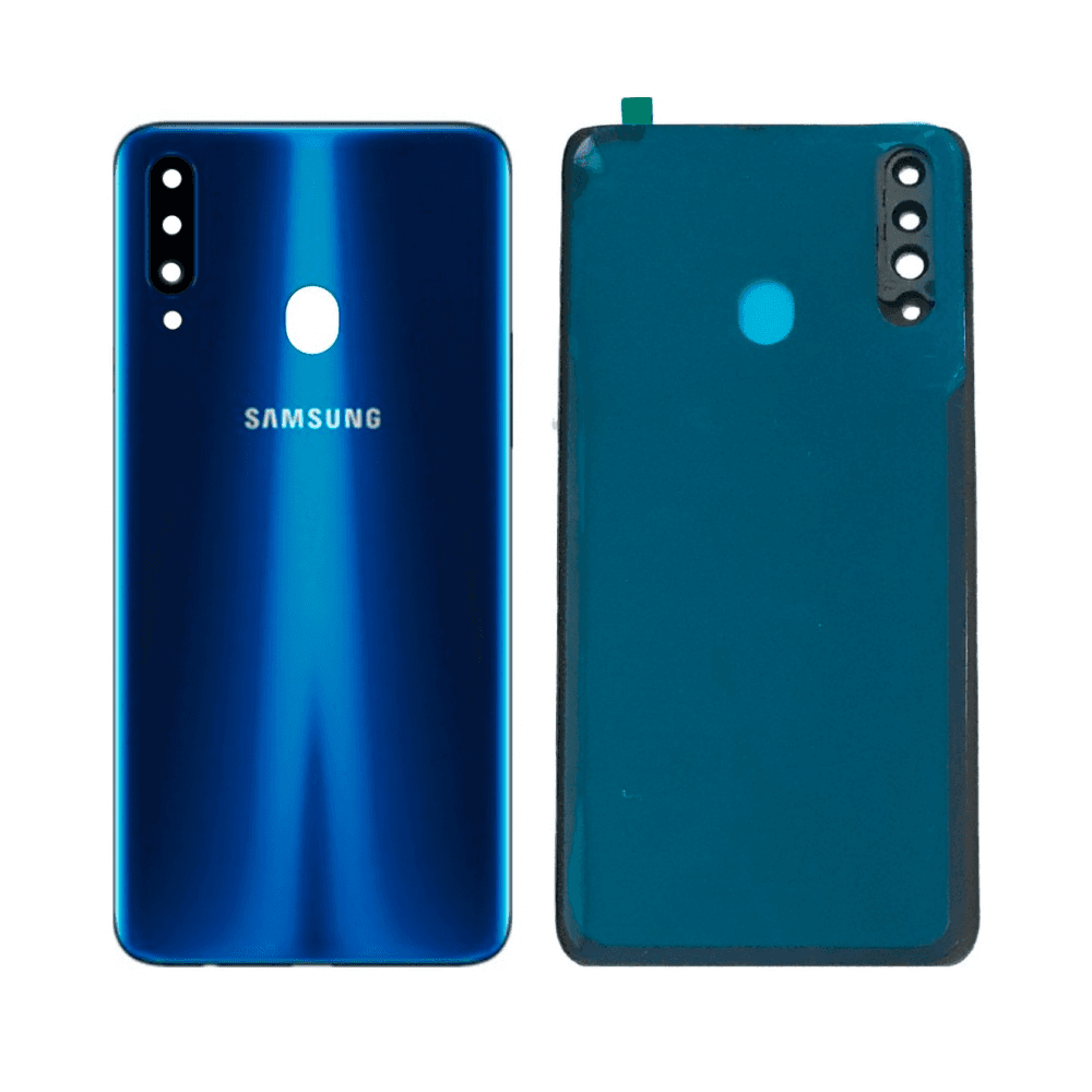 img_4813-2 Cache Arrière Premium Samsung Galaxy A20S A207 Bleu – Image 1