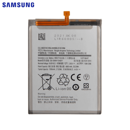 Batterie Originale Samsung Galaxy M51 M515 GH82-23569A EB-BM415ABY