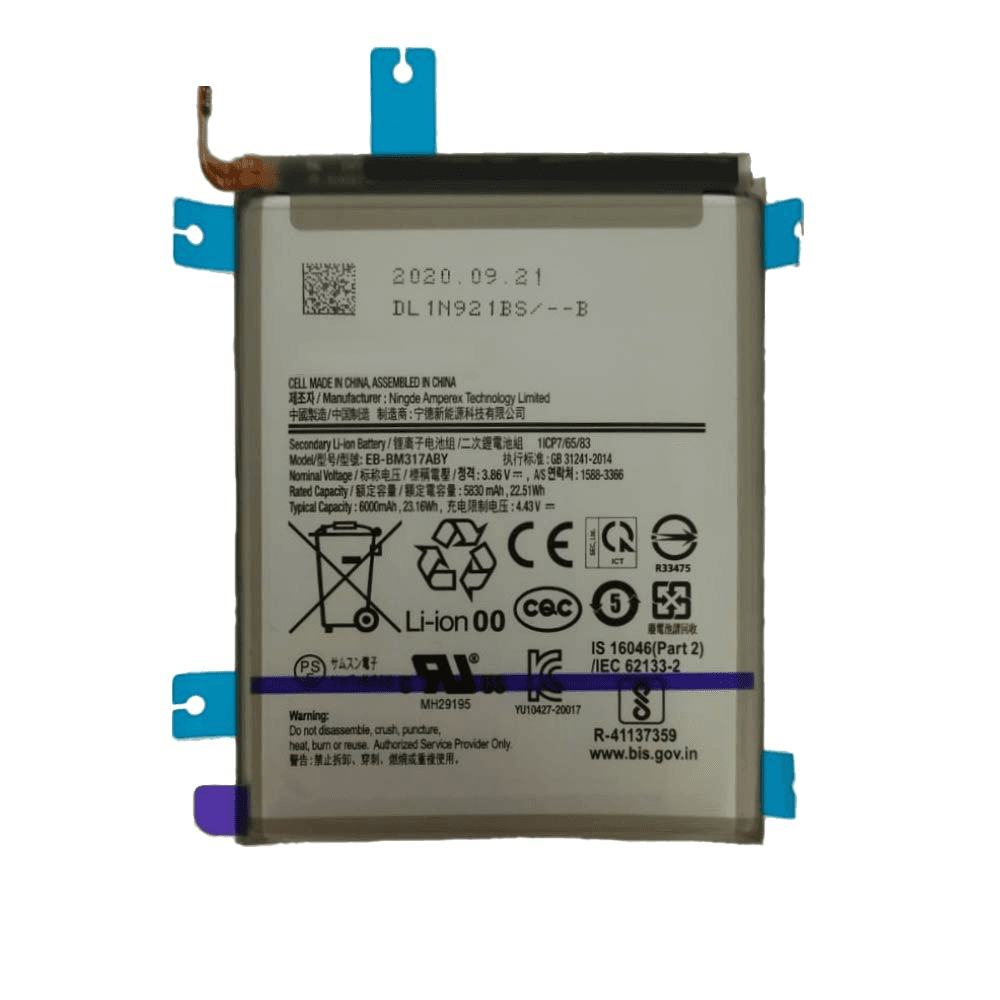 img_5026 Batterie Premium Samsung Galaxy M31s M317 EB-BM317ABY – Image 1