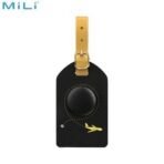 Traceur GPS MILI MiTag Duo avec Étiquette de Bagage en Cuir PU Apple Find My & Google Find Hub Noir