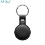 Traceur GPS MILI MiTag Duo avec Étui en Cuir PU Apple Find My & Google Find Hub Noir – Image 2