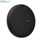 Traceur GPS MILI MiTag Duo avec Étui en Cuir PU Apple Find My & Google Find Hub Noir – Image 3