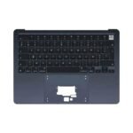 Top Case Apple MacBook Air M3 13" (2024) A3113 sans Rétro-Éclairage AZERTY Minuit