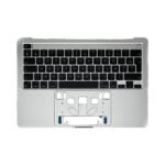 Top Case Apple MacBook Pro Retina 13" Touch Bar M1 (2020) A2338 sans Rétro-Éclairage AZERTY Argent