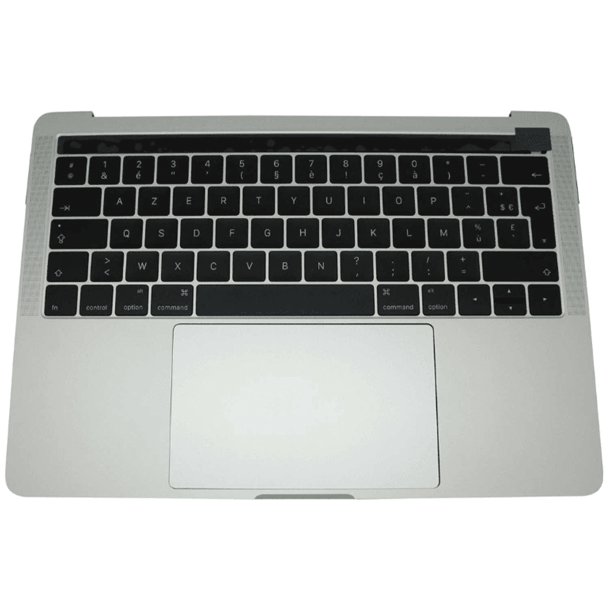 img_5535 Top Case Apple MacBook Pro Touch Bar Retina 13" (2017) A1706/MacBook Pro Touch Bar Retina 13" (2016) A1706 AZERTY Argent – Image 1