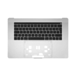 Top Case Apple MacBook Pro Touch Bar Retina 15" (2017) A1707/MacBook Pro Touch Bar Retina 15" (2016) A1707 avec Rétro-Éclairage AZERTY Argent