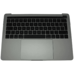 Top Case Apple MacBook Pro Touch Bar Retina 15" (2019) A1990/MacBook Pro Touch Bar Retina 15" (2018) A1990 AZERTY Gris Sidéral