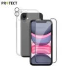 Pack de Protection Coque + Protection Lentille + Verre Trempé PROTECT pour Apple iPhone 11 Transparent