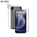 Pack de Protection Coque + Protection Lentille + Verre Trempé PROTECT pour Apple iPhone 12 Mini Transparent
