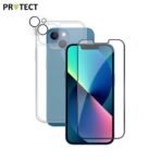 Pack de Protection Coque + Protection Lentille + Verre Trempé PROTECT pour Apple iPhone 13 Mini Transparent