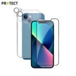 Pack de Protection Coque + Protection Lentille + Verre Trempé PROTECT pour Apple iPhone 13 Mini Transparent