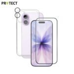 Pack de Protection Coque + Protection Lentille + Verre Trempé PROTECT pour Apple iPhone 17 Transparent