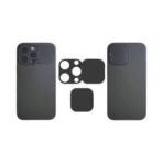 Protection Lentille avec Cache Protecteur de Caméra Apple iPhone 15 Pro/iPhone 15 Pro Max Noir – Image 2