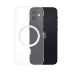 Coque Silicone MagSafe Compatible pour Apple iPhone 12 Mini Transparent