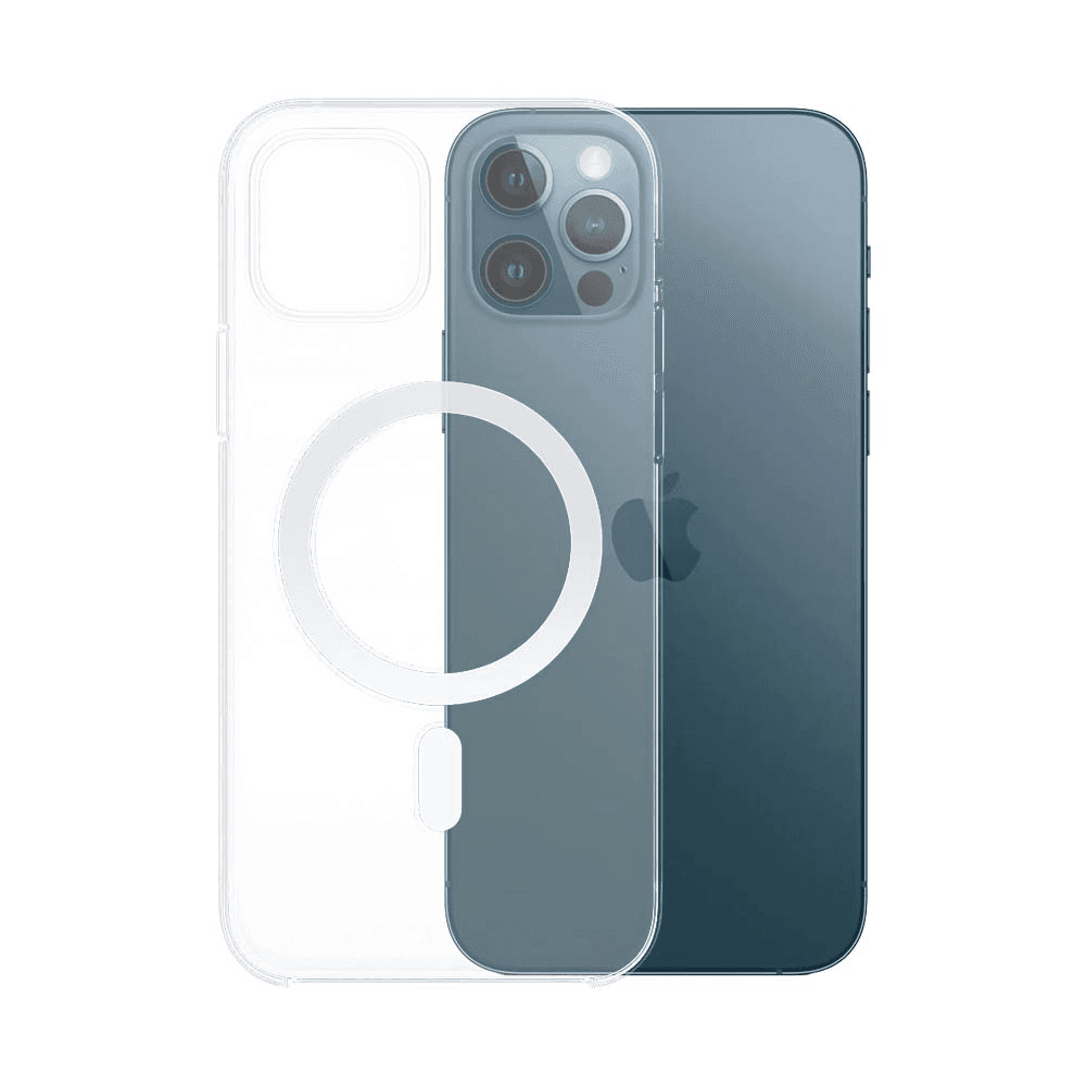 img_6177 Coque Silicone MagSafe Compatible pour Apple iPhone 12 Pro Max Transparent – Image 1