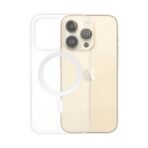 Coque Silicone MagSafe Compatible pour Apple iPhone 14 Pro Transparent
