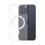 Coque Silicone MagSafe Compatible pour Apple iPhone 15 Pro Max Transparent