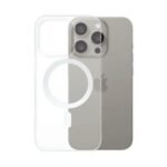 Coque Silicone MagSafe Compatible pour Apple iPhone 15 Pro Transparent