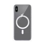 Coque Silicone MagSafe Compatible pour Apple iPhone X/iPhone XS Transparent – Image 2