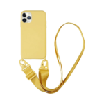 Coque Silicone avec Bandoulière Apple iPhone 11 (#14) Jaune