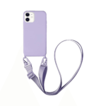 Coque Silicone avec Bandoulière Apple iPhone 11 (#15) Violet Clair
