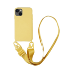 Coque Silicone avec Bandoulière Apple iPhone 14 Plus (#14) Jaune
