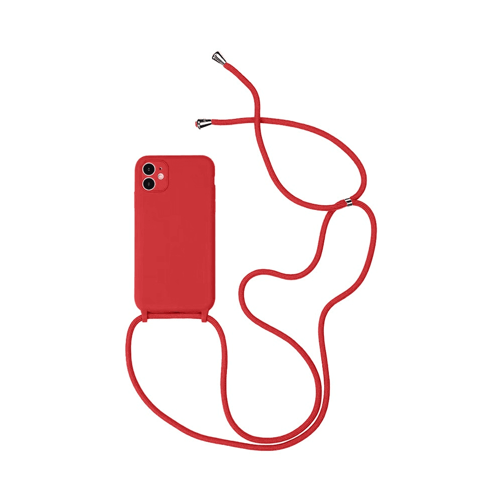 img_6376 Coque Silicone avec Cordon Apple iPhone 12 (15) Rouge – Image 1