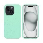 Coque Bambou Biodégradable PROTECT pour Apple iPhone 15 Plus (#4) Vert Menthe