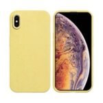 Coque Bambou Biodégradable PROTECT pour Apple iPhone X/iPhone XS (#2) Jaune