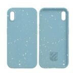 Coque Bambou Biodégradable PROTECT pour Apple iPhone X/iPhone XS (#6) Bleu