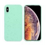 Coque Bambou Biodégradable PROTECT pour Apple iPhone XS Max (#4) Vert Menthe – Image 2