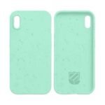 Coque Bambou Biodégradable PROTECT pour Apple iPhone XS Max (#4) Vert Menthe