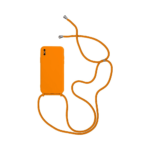 Coque Silicone avec Cordon Apple iPhone X/iPhone XS (14) Orange