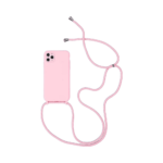 Coque Silicone avec Cordon Apple iPhone 13 Pro Max (02) Rose