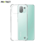 Coque Silicone PROTECT pour Xiaomi Mi 11 Lite 4G/Mi 11 Lite 5G Transparent