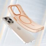 iPhone 16 Pro Coque MagSafe PROTECT Orange - Étui Aimanté Anti-Choc | GSM Multi Services