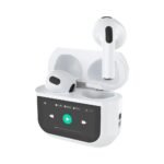 Écouteurs Bluetooth Apro-02 Écran Tactile Blanc | GSM Multi Services