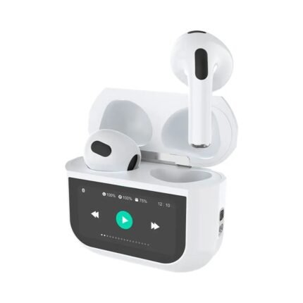 Écouteurs Bluetooth Apro-02 Écran Tactile Blanc | GSM Multi Services