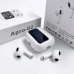 Écouteurs Bluetooth Apro-02 Écran Tactile Blanc | GSM Multi Services – Image 3
